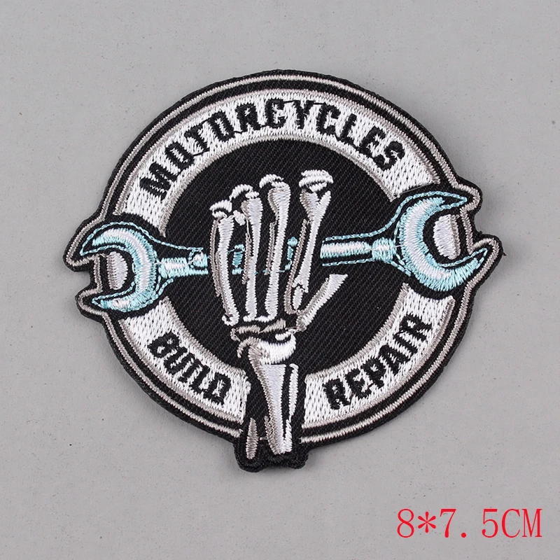 Rock Band Patches DIY Embroidery Metal for Clothing Iron On Patch Hippie Van Gogh UFO Name Clothes Applique | Дом и сад