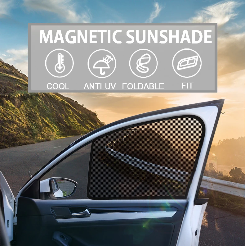 

4Pcs Magnetic Car Side Window Sunshade Blind For Mercedes Benz S Class W220 W221 GL GLA GLC GLE GLK GLS Auto Curtain Cover