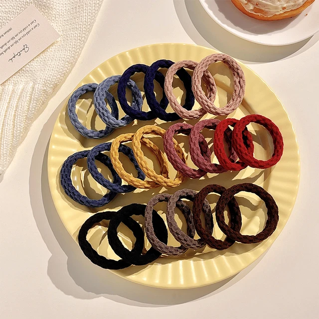 10/50/100 Pcs/Set Women Girls Colors Soft Scrunchies Elastic Hair Band Lady Lovely Solid Rubber Bands Female Hair Accessories 5-20 Pcs