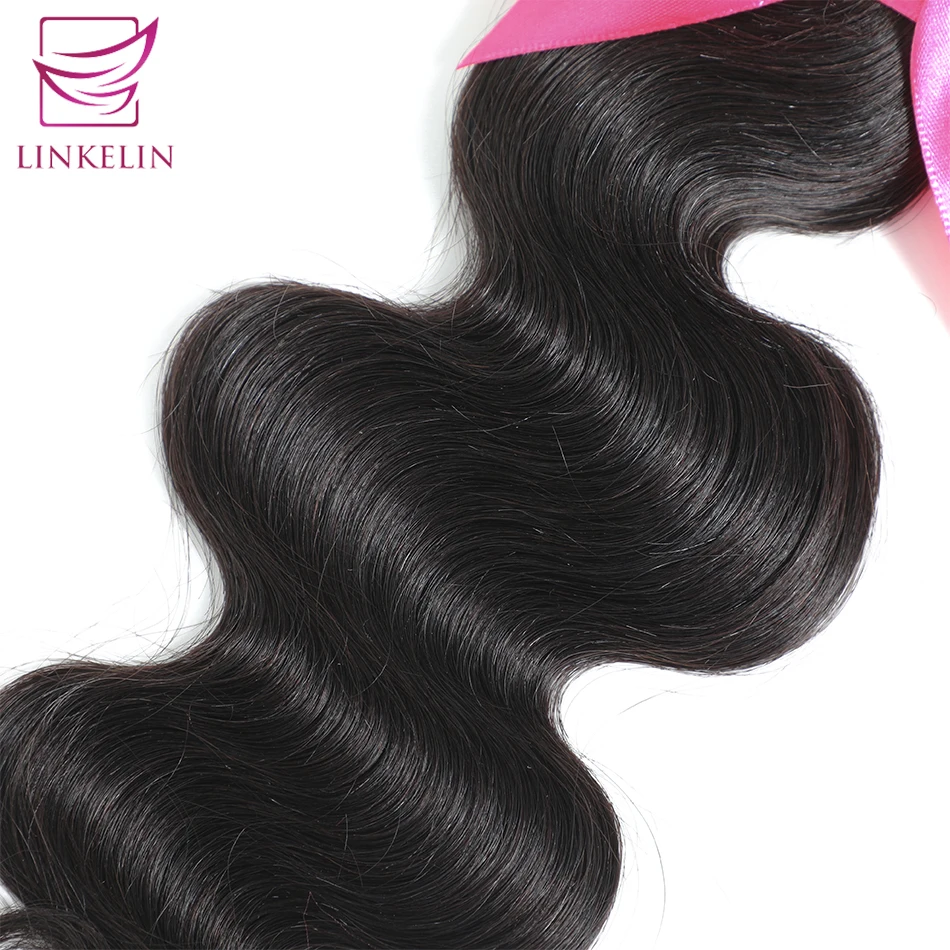 LINKELIN HAIR Mongolian Hair Weave Bundle Body Wave Human Hair Bundles Can order 100% Remy Hair Extensions Can Buy 1/3/4 Bundles