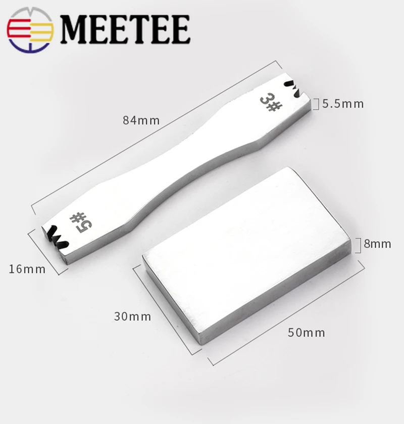 Meetee 1set 3# 5# Steel Alloy Zipper Tooth Removal Tool Code Loading Zip Teeth Pliers DIY Manual Leather Tools Accessories