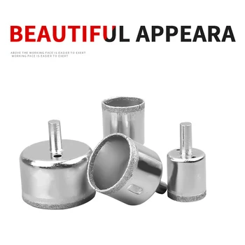 

Diamond Hole Drill Bit Set Glass Hole Saw Cutter Tools Multifunctional QJS Shop