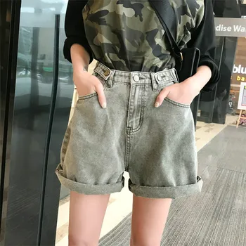 

Casual Shorts Jeans Woman High Waist Denim Harem Short Femme Vintage Jean Short Women Summer Spodenki Damskie Mujer