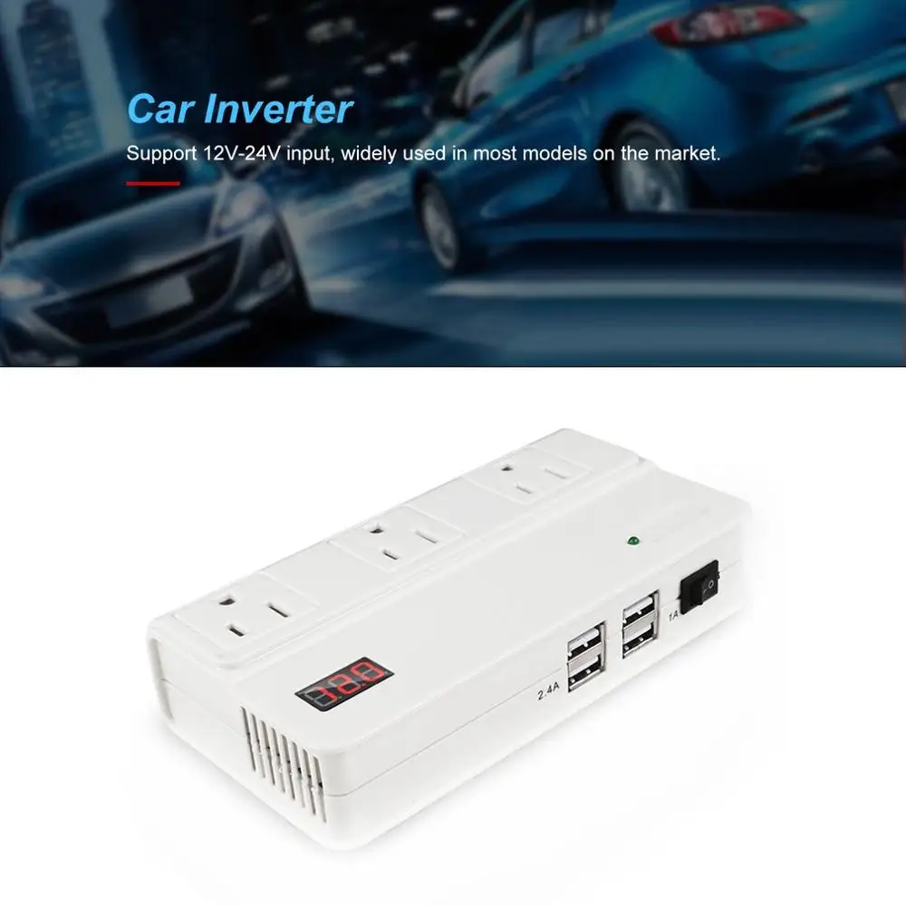Hohe Qualität Auto Power Inverter 24V zu 220V 200W White Power Converter Multi-funktion Auto Buchse auto Inverter Hohe Qualität Auto Power Inverter 24V zu 220V 200W White Power Converter Multi-funktion Auto Buchse auto Inverter