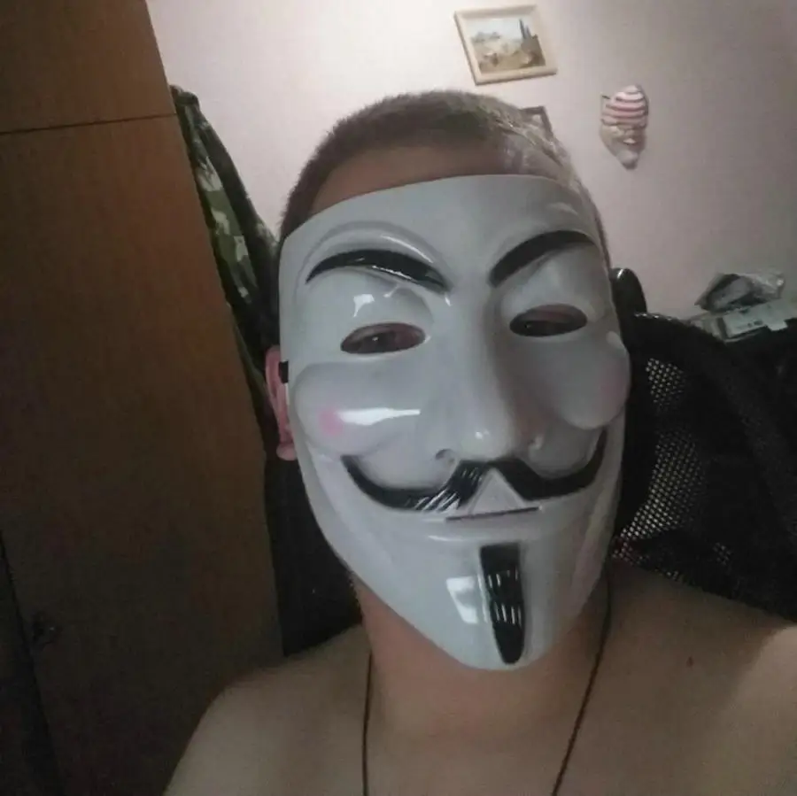 Anonymous Guy Fawkes нарядное платье аксессуар для костюма для взрослых macka маскарад, Хеллоуин The V для Vendetta вечерние маска для косплея