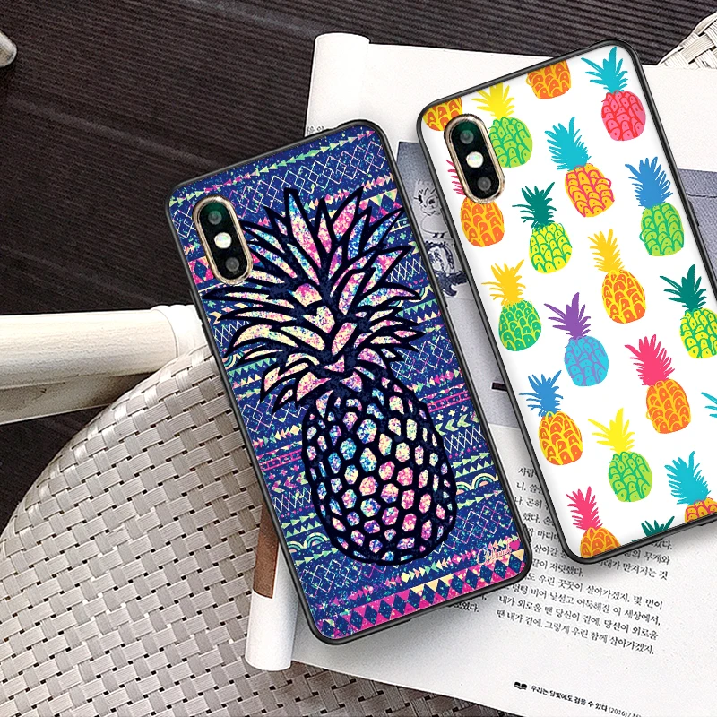 Красочный Wall art ананас чехол для телефона Xiaomi Mi6 8 Lite SE макс 3 9E 5X 6X F1 A1 A2 6 мягкий |