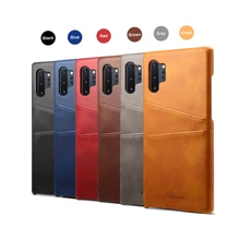 For Samsung Galaxy Note 10+ Note 10 Plus Case Retro Leather Protective Phone Cover for Samsung Note 10 Note10 Case Card Holder protective pu leather case w card holder slots for samsung galaxy note 3 n9000 black