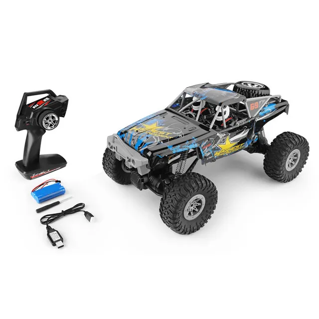 104310 2.4G 1/10 4WD Rock Crawlers 4x4 Driving Car 280 Motors Drive Bigfoot Car Remote Control Car Model Off-Road Vehicle Toys