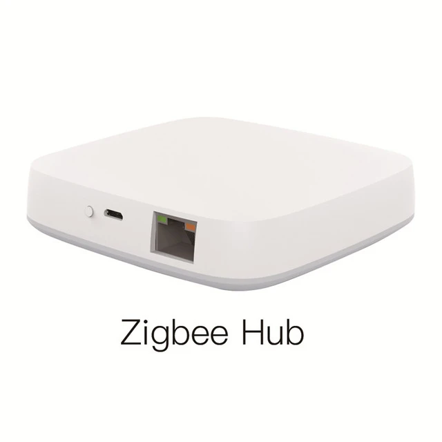 Smart Zigbee шлюз концентратор Tuya умный дом автоматизация сцены охранной сигнализации комплект PIR двери и окна датчик температуры и влажности - Цвет: Zigbee Hub Gateway