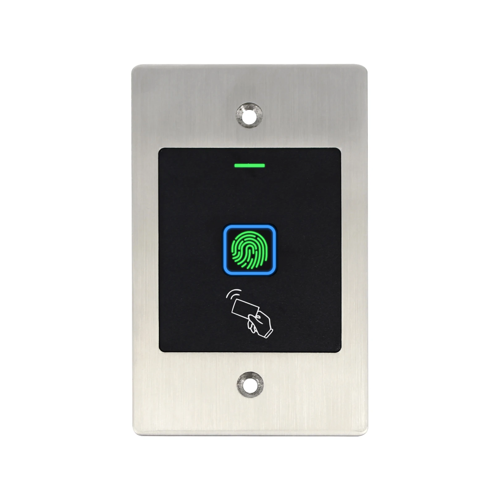 

125KHz RFID fingerprint access control reader metal shell door lock IP66 waterproof wall-mounted embedded input output Wiegand