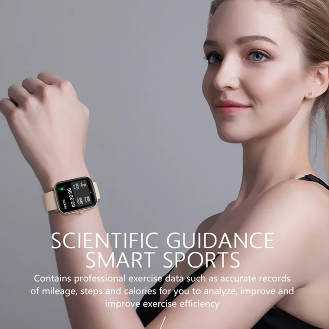 Woman Smart Watch Full Touch Screen Fitness Tracker 6
