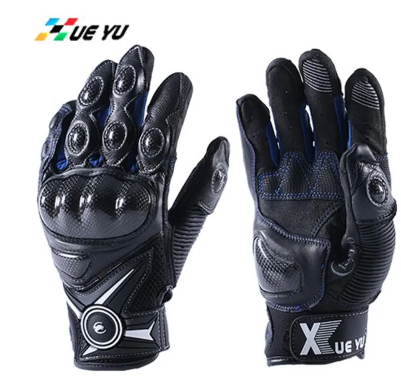 XUEYU мужские мотоциклетные перчатки кожа Guantes мотокросса Guantes мото любит внедорожные мотоциклетные полный палец Сенсорный экран перчатки