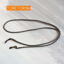 Toketorism искусственная кожа плетеные веревки очки цепи для женщин и мужчин солнцезащитные очки ремень TM30