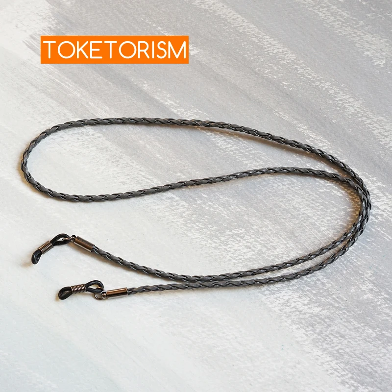 Toketorism искусственная кожа плетеная веревка очки цепочки ремешок для