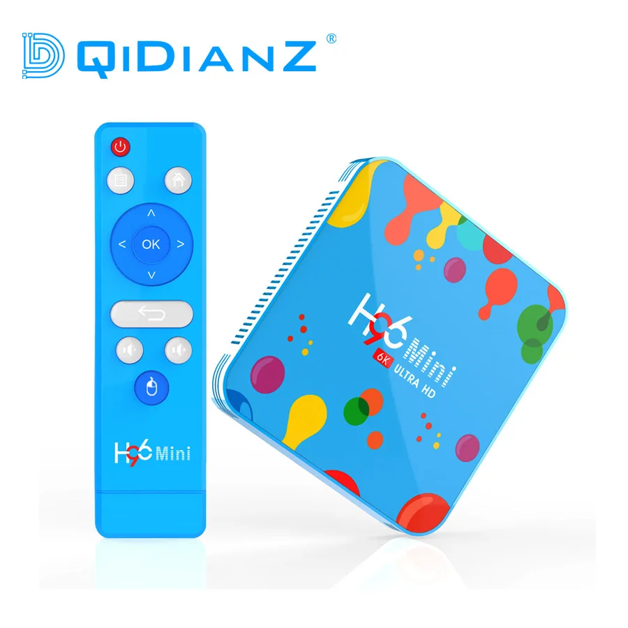 

4GB 128GB H96 Mini Android 9.0 TV Box Allwinner H6 Quad Core 6K H.265 Wifi Bluetooth HD Youtube Set top box support Air mouse I8