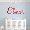 Adhesivo artístico de pared personalizado para habitación de niños, vinilo con nombre personalizado del bebé ► Foto 3/6