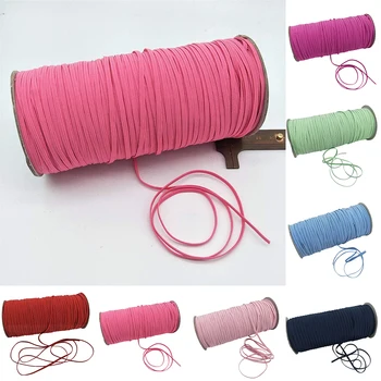 

DoreenBeads Color Stretchy Braiding Elastic Cords Mask Rope Elastic Bands For DIY Sewing Crafting Mouth Mask Making ,120m 1PC
