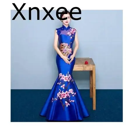 Xnxee элегантное праздничное платье; кружевное стильное платье с цветочной вышивкой; Vestido De novia