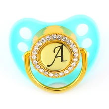 Best Price Bling Bling Customized Letter Pacifier For Baby Six Colors Dummy With Name Initials Letter Chupeta 0-18M Baby Best Price Bling Bling Customized Letter Pacifier For Baby Six Colors Dummy With Name Initials Letter Chupeta 0-18M Baby