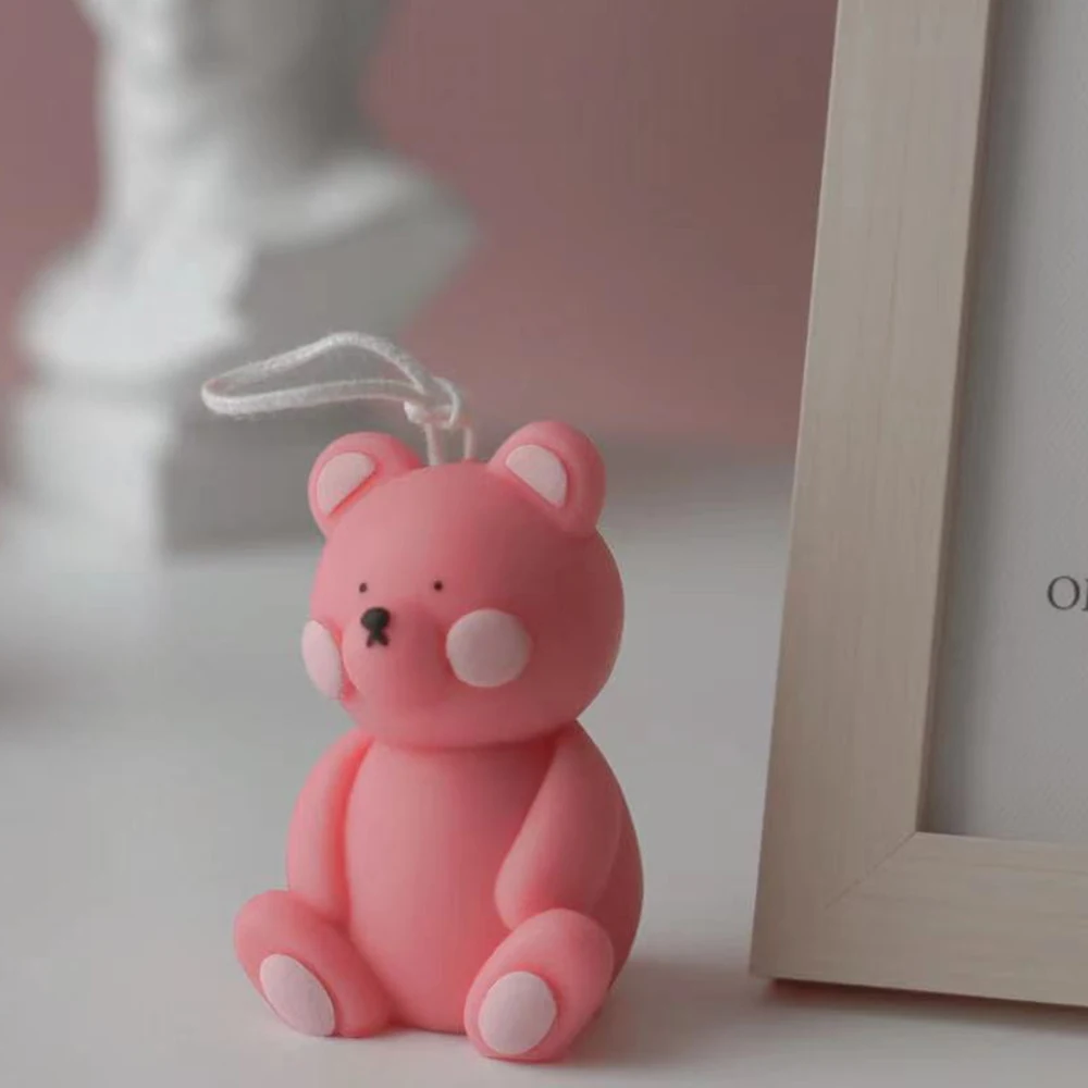 Новинка 2021 силиконовая форма в виде медведя и галстука-бабочки для ванной