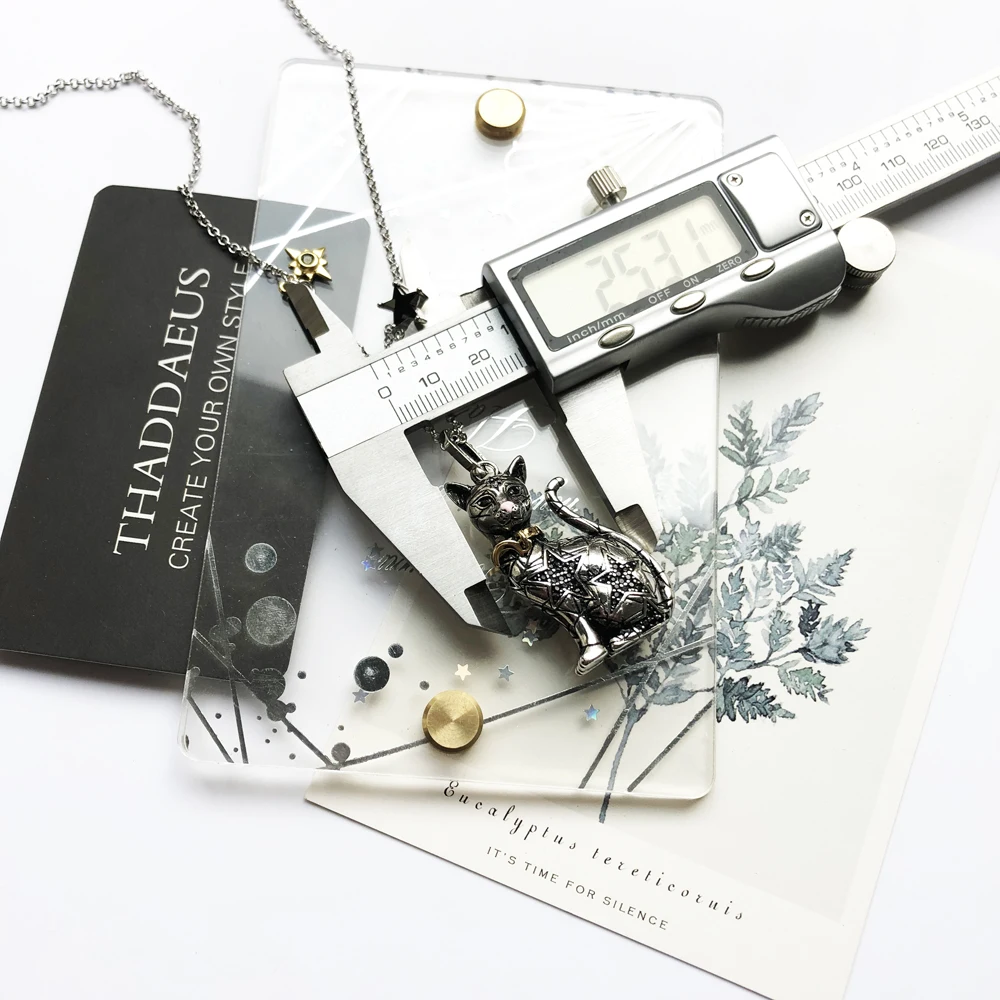 Pendant Necklace Magic Cat,2020 Brand New Link Chain Fashion Jewelry Europe Glamorous 925 Stering Silver Bijoux Gift For Women - Image 3