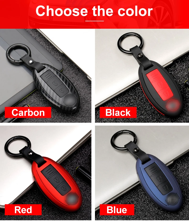 Cover chiave telecomando per Nissan Rogue XTrail T32 T31 Qashqai J11 J10 dà i colpi Tiida Pathfinder Murano Juke - H144e9c3def5c453d97a1acabf1563acdf