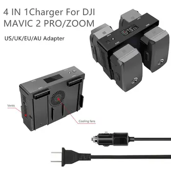 

1Set Battery Charger for DJI Mavic2 Pro Zoom Drone Car Home Charging Hub Adapter