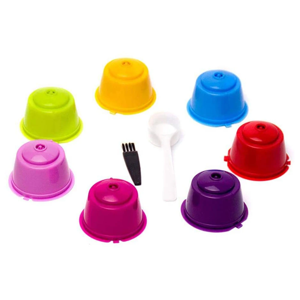 7pcs Refillable Reusable Coffee Capsules For Nescafe Dolce Gusto Coffee