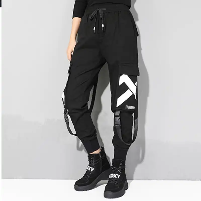 Ropa De Mujer Hiphop Overol Mujer Hip Hop Pantalones Sueltos Mujer