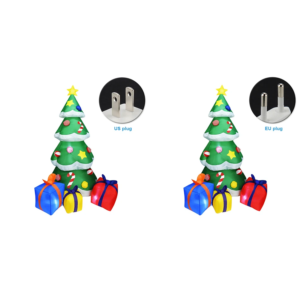 2.1 M Inflatable Christmas Tree Indoor Home Decoration Holiday Party Sturdy Led Gift Kids Gas Model Yard Toy Outdoor