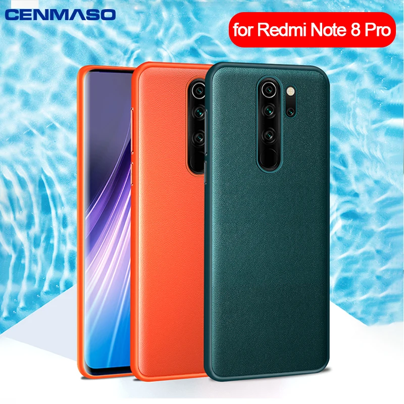 

For Redmi Note 8 Pro Case Original Leather For Xiaomi Mi 10 Pro POCO X2 Redmi Note 8 K30 Case Soft Edge Proterction Back Cover