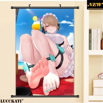 

Honkai Impact 3rd benghuai xueyuan Rita Durandal breasts bra cameltoe sexy loli anime cartoon wall scroll poster canvas painting