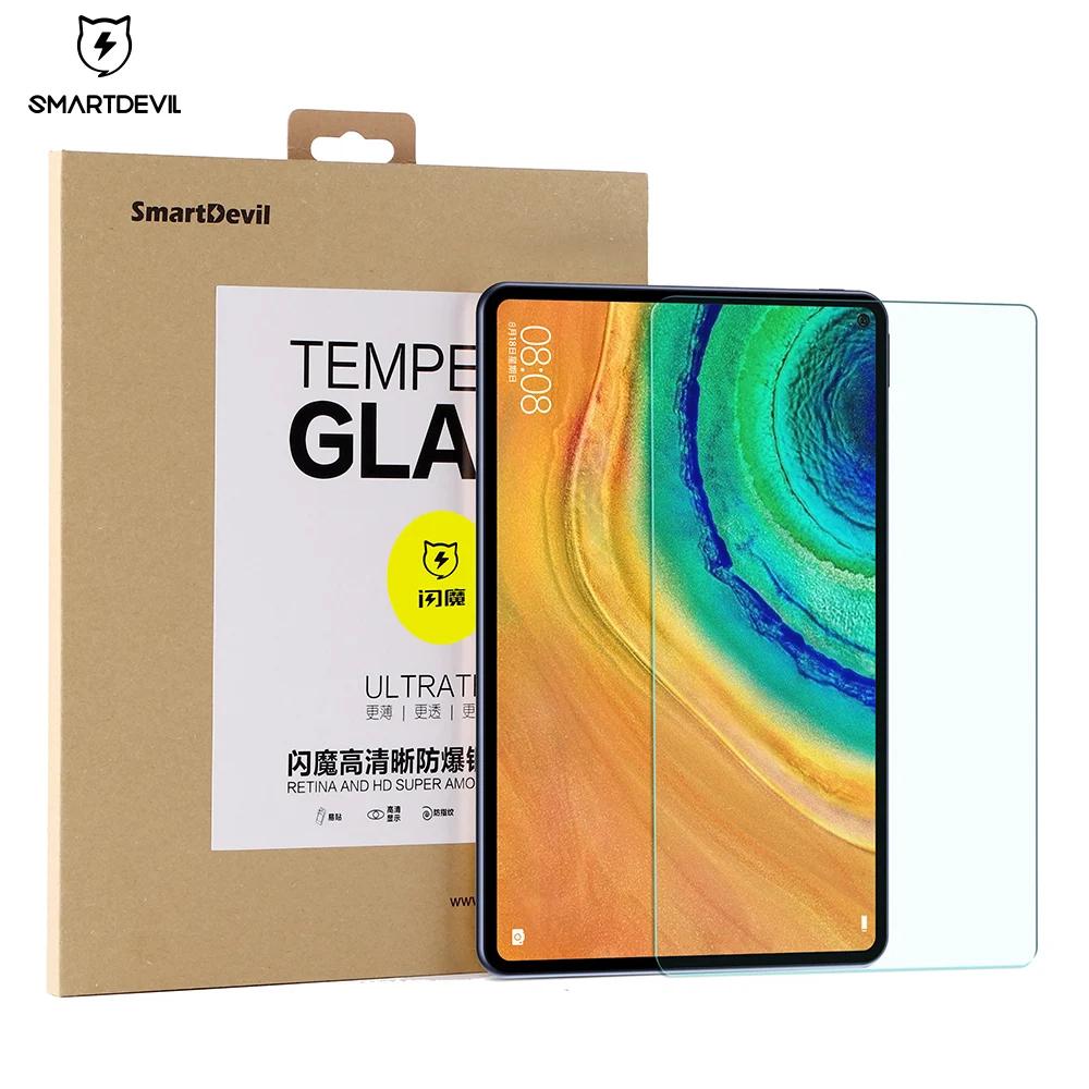 SmartDevil Tempered Glass Screen Protectors For Huawei MatePad Pro 10.8 inch Full Cover Glass HD Anti Blue Light 2 PCS