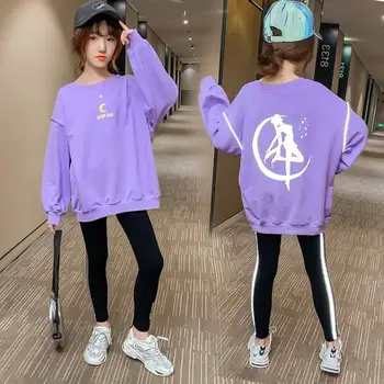 

Girls Boutique Cute Spring Autumn Print Sports Suit Children's From 2 To 7 Years Teenage Girl Clothes Halloween Fashion Sets
