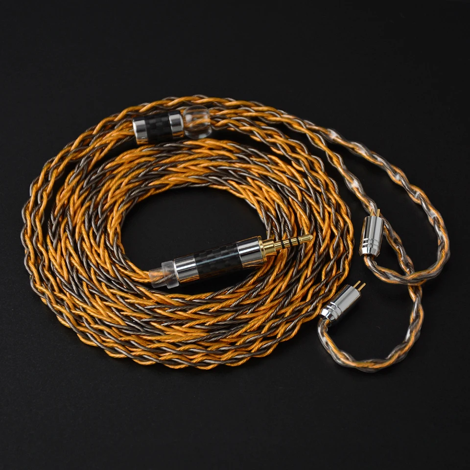 cobre misto, 8 Core, 3.5mm, 2.5mm, 4.4mm,