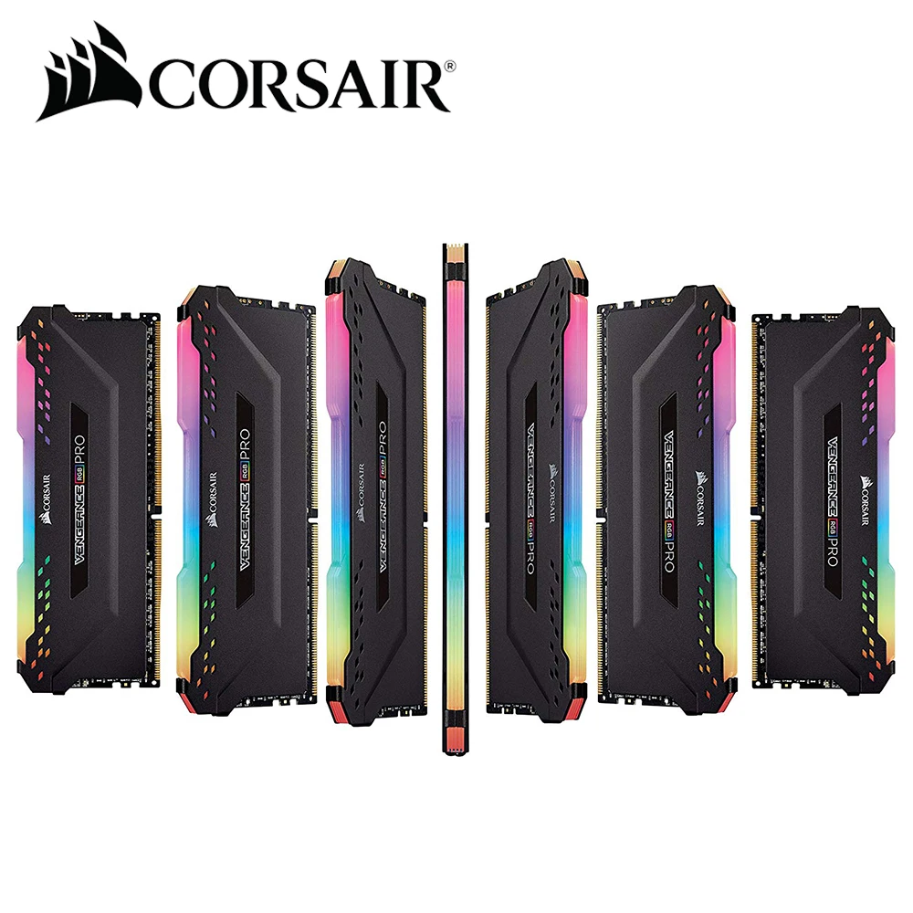 CORSAIR VENGEANCE RGB 16GB (2x8GB) DDR4 3000MHz C16 Desktop Memory - Black  at