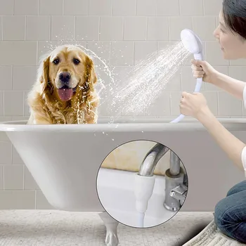 

Pet Shower Sprayer Slip On Hose Portable Shower Head Dog Sprayer for Tub Faucet HKS99
