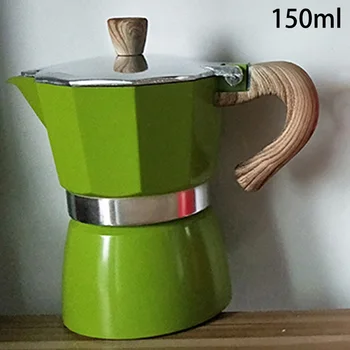 

Aluminum Italian Moka Espresso Coffee Maker Percolator Stove Top Pot 150/300ML Brand New And High Quality 2020 New Arrival
