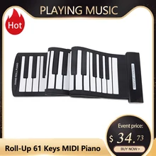 Портативное 61 клавиша MIDI пианино гибкое пианино USB MIDI электронная клавиатура ручной рулон пианино клавиатура инструмент подарок для ребенка Портативное 61 клавиша MIDI пианино гибкое пианино USB MIDI электронная клавиатура ручной рулон пианино клавиатура инструмент подарок для ребенка