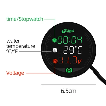 

For KTM 525XC-W 250XC-F 250XCF-W 350XC-F Universal Motorcycle Multi-Function LED Digital Voltmeter Clock Meter Thermometer