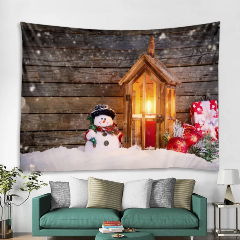 3D Рождественские гобелены ковер хиппи гобелен рождественские украшения для дома скатерть полотенце пляжное Пикник коврик