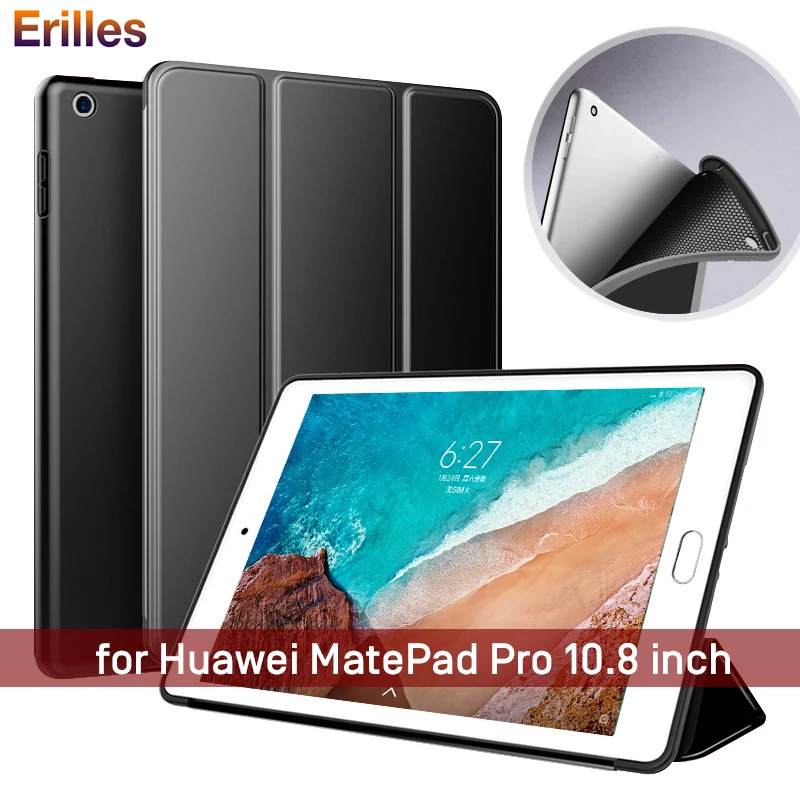 

Smart Tablet case for Huawei MatePad Pro 10.8" Funda Cover Foldable Stand Case MRX-W09/AL09/W19 Cases Auto Wake Sleep