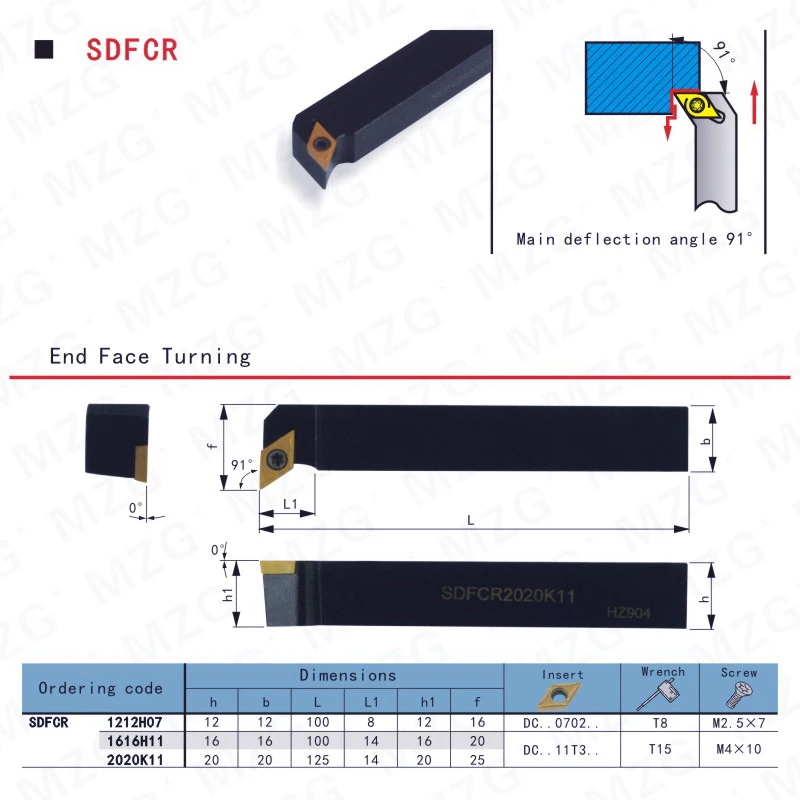 MOSASK SDFCR резак SDFCR1212H11 адаптер индексируемый карбид Вставки бар CNC токарный станок