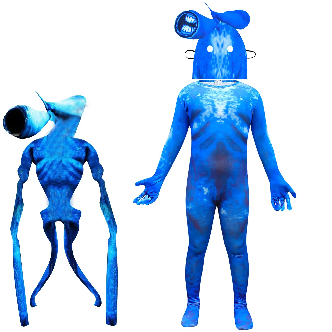 子供のためのハロウィーンのサイレンヘッドジャンプスーツ