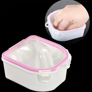 

New Pro Dual Layer Hand Washer Nail Bowl Soak Off Polish Remover Manicure Tools