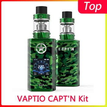 

Clearance! VAPTIO CAPT'N Kit E Cigarette 220W Paragon mod vape Kit 8ML Atomizer 510 Thread NO18650 Battery Vaporizer