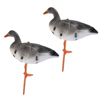 

1 Pair Portable Full Body Resting Goose Hunting Decoys Lawn Yard Decor Hunter Gears