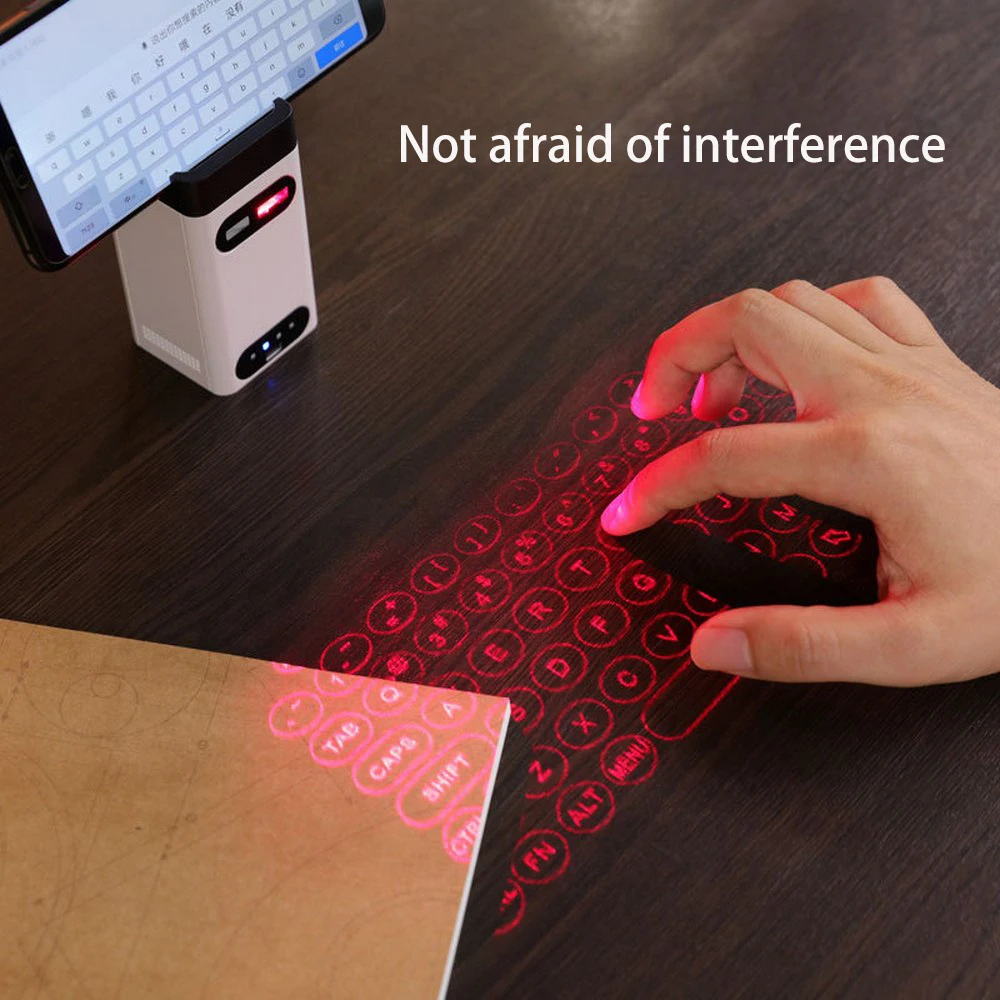 

Bluetooth virtual laser keyboard Wireless Projection mini keyboard Portable for computer Phone pad Laptop With Mouse function