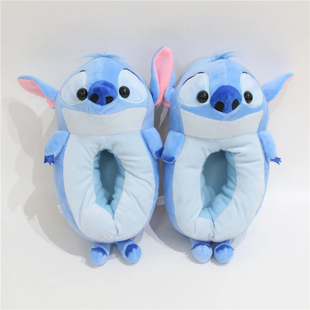 Disney Stitch Plush Toys Cute Stitch Clothing & Accessories Plush Stuff  Slippers for Home Cartoon Winter