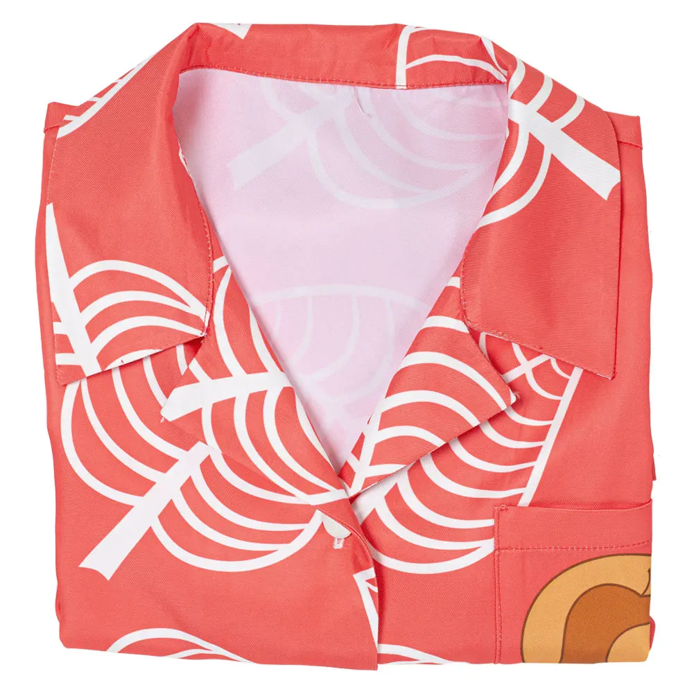 Adult Kids Game Animal Crossing Cosplay Costume Isabelle Women Short Sleeve Shirts Role Play Tops Halloween Uniform Suit